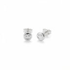 Smiley face silver stud earrings in 925 sterling Dubai
