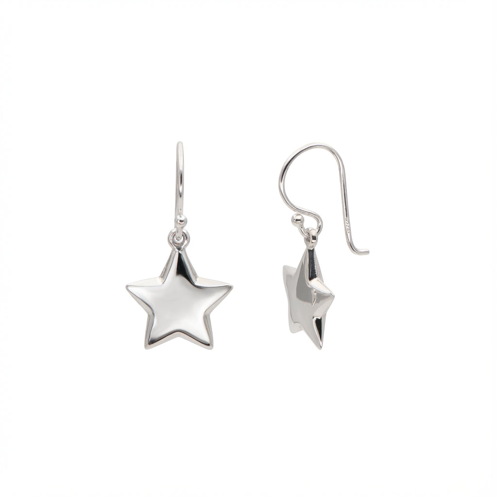 Starlight Drops Silver Star Earrings Accessible Luxury Jewelry for Women