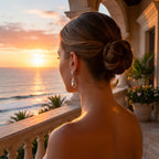 Folia Lucida Falling Leaves Drop Earrings in 925 Sterling Silver