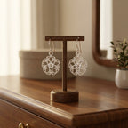 Minimal Floral Openwork Earrings for Women Classy Lightweight Jewelry
