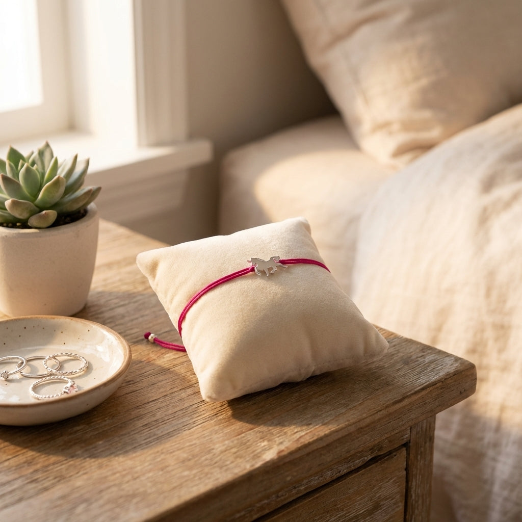 Whimsy Unicorn Fuchsia Bracelet Stackable & Playful