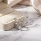 أقراط حلقية قابلة للتحويل بتصميم شبكي - تصميم مزدوج في واحد: مسمار وحلقة