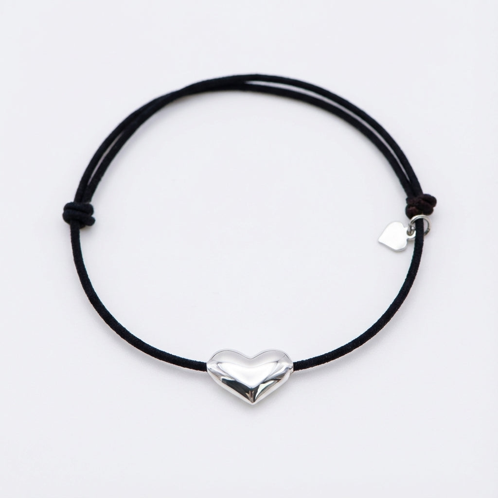 Pulse Heart Bracelet Silver-Plated Charm