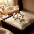 Sterling Silver Solitaire CZ Huggie Earrings – Clicker Hoop Style