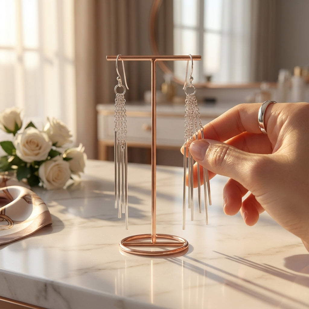 Bars Drops Silver Bar Earrings Accessible Luxury Minimal Jewelry for Women