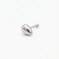 Silver earring in Dubai on a white background