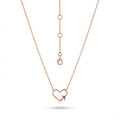 Gifting Moments Rose gold necklace with a heart and arrow pendant rose gold plated over 925 sterling silver in Dubai.