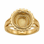 18K gold vermeil ouroboros snake signet ring over 925 sterling silver with a black eye, handcrafted in Dubai.