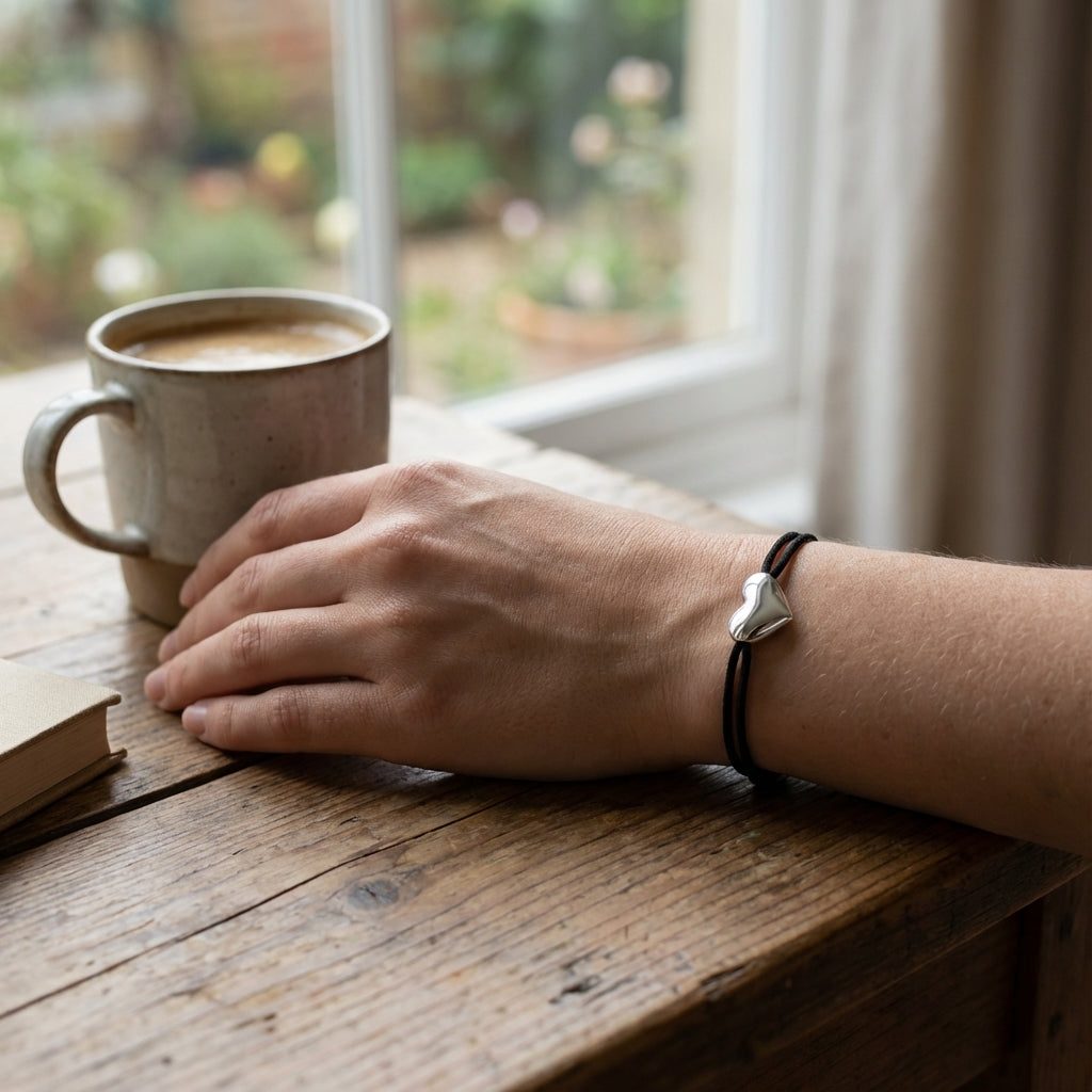 Pulse Heart Bracelet Silver-Plated Charm