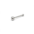 Silver barbell on a white background in Dubai.