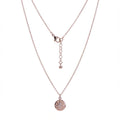 Eight-point starburst Rose gold plated 925 sterling silver necklace in UAE.