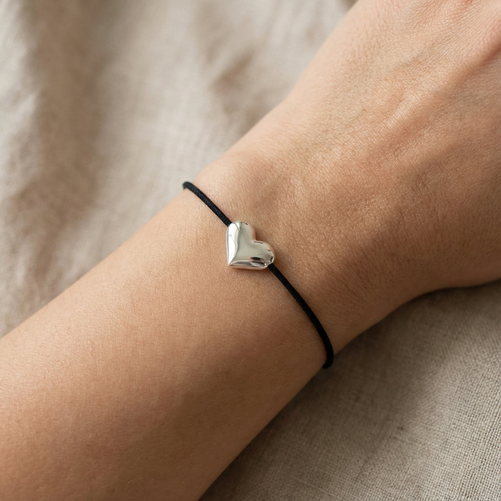 Pulse Heart Bracelet Silver-Plated Charm