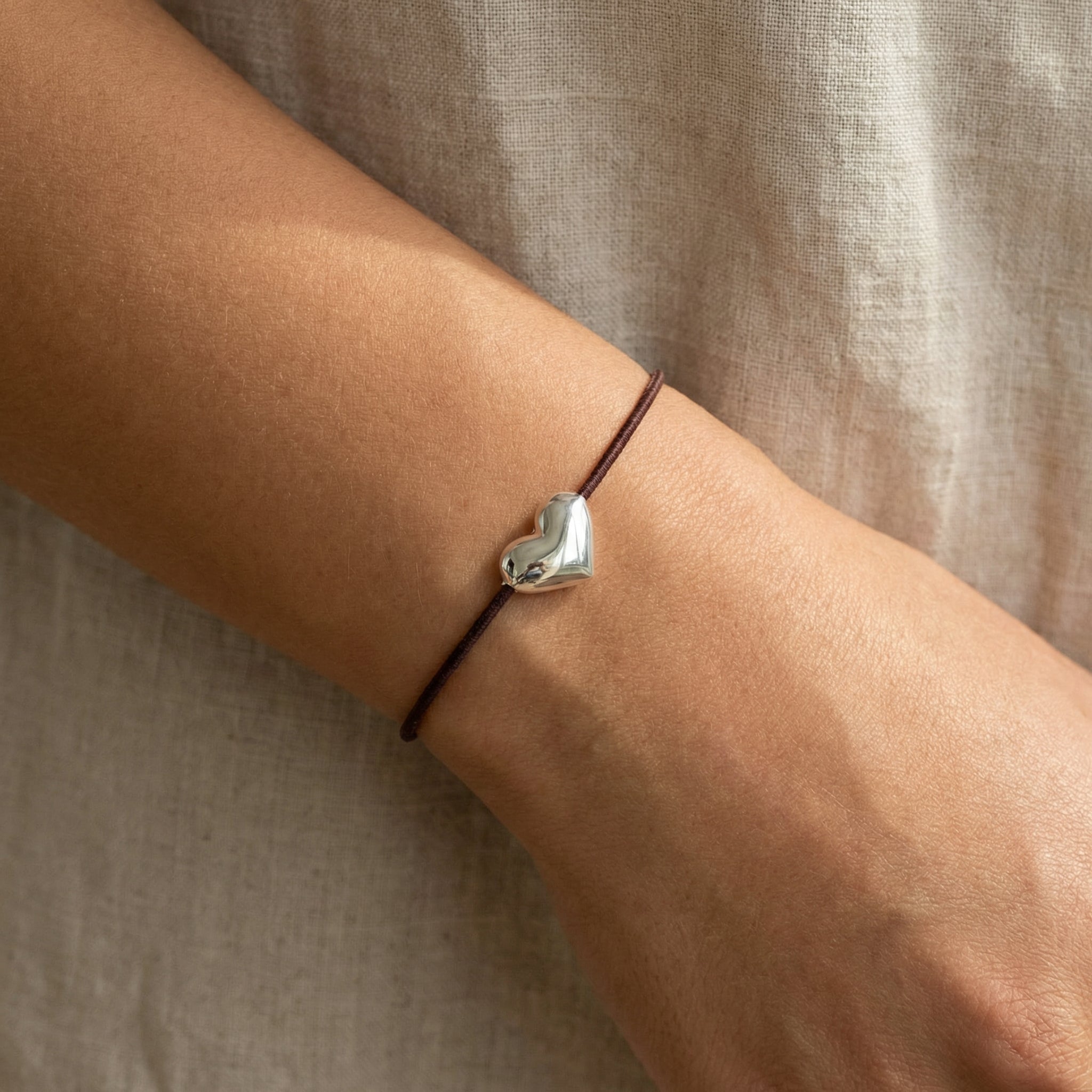 Pulse Heart Bracelet Silver-Plated Charm