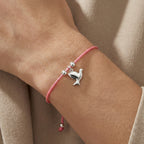 سوار بسيط من الفضة الإسترليني بتصميم حمامة - سوار معصم قابل للتعديل للاستخدام اليومي