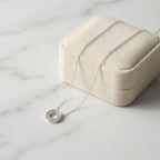 قلادة لومين سيركل مع خاتم فضي مصقول وحجر الراين