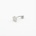 Silver earring in Dubai on a white background