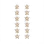 أقراط سيليستيا كاسكيد ستار المتدلية من الفضة الإسترليني عيار 925