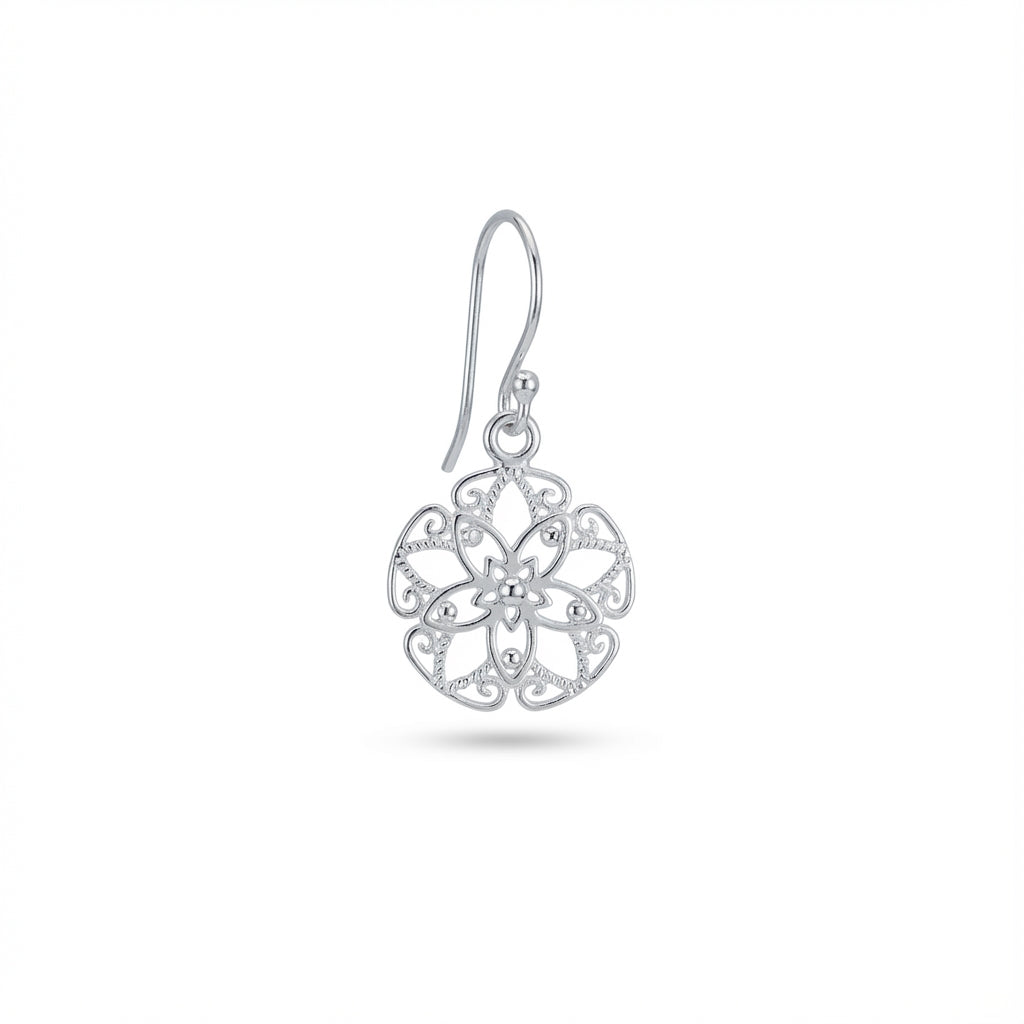 Minimal Floral Openwork Earrings for Women Classy Lightweight Jewelry