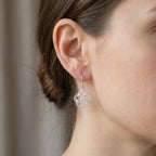 Minimal Floral Openwork Earrings for Women Classy Lightweight Jewelry