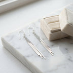 Bars Drops Silver Bar Earrings Accessible Luxury Minimal Jewelry for Women