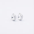 925 sterling silver milgrain huggie earrings Luna Dura Dubai SZR