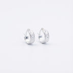 Heritage Huggies Silver Earrings Luxe-Inspired Modern Vintage Jewelry for Women