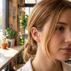 Minimalist Floral Twist Nose Ring in Pure Silver