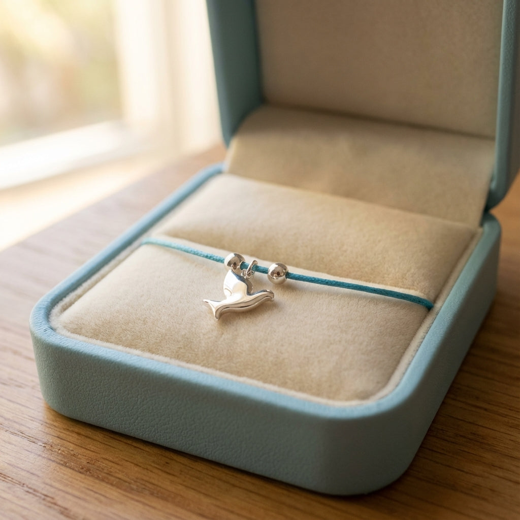 سوار بسيط من الفضة الإسترليني بتصميم حمامة - سوار معصم قابل للتعديل للاستخدام اليومي