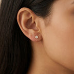 أقراط حلقية قابلة للتحويل بتصميم شبكي - تصميم مزدوج في واحد: مسمار وحلقة