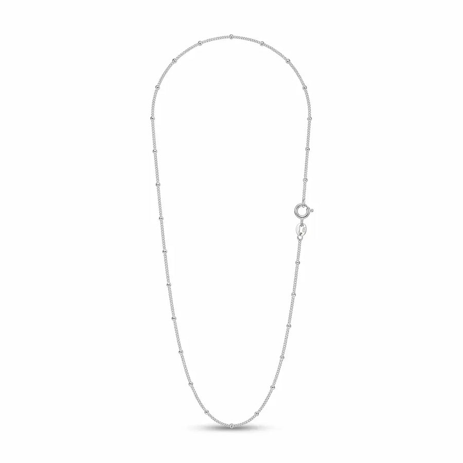 Italian 925 sterling silver Micro satellite chain, 20 in · 0.6 mm base, Luna Dura Dubai