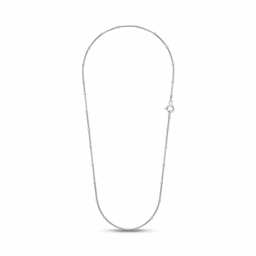 Italian 925 sterling silver Classic satellite chain, 20 in · 1 mm base, Luna Dura Dubai