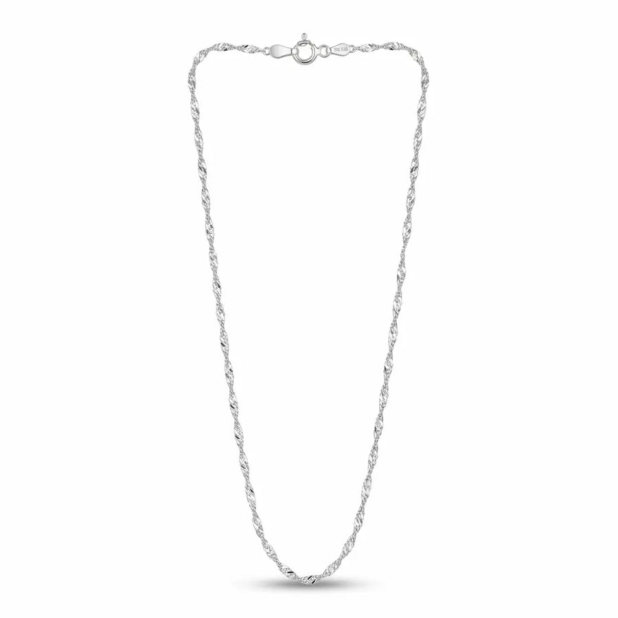 Italian 925 sterling silver Singapore chain, 20 in · 1.8 mm, Luna Dura Dubai