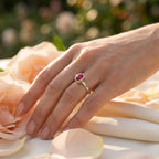stackable 925 silver ring displayed on finger showing size proportion and comfortable fit for daily wear